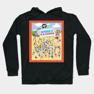 Where's D.B. Cooper - Funny Kids Book Classic Black Hoodie